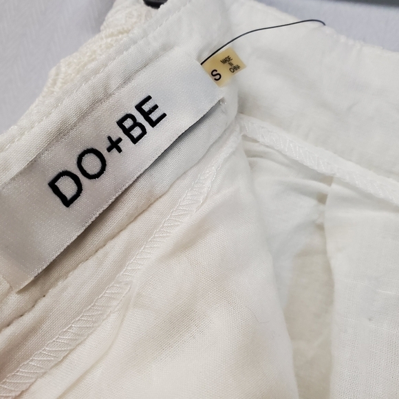 NWT Ivory White Eyelet Midi Light Academia Skirt by Do+Be - Picture 6 of 8